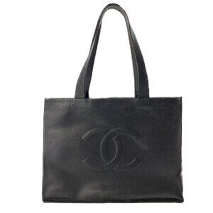 Chanel Deca Coco Caviar Tote Bag Black